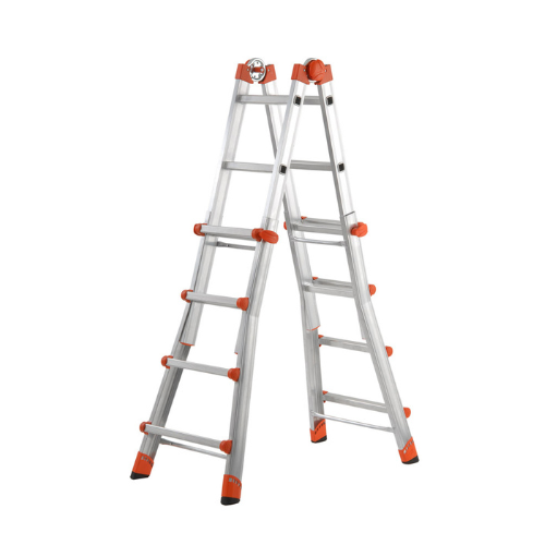 סולם טלסקופי מקצועי 4X4 שלבים תוצרת GIERRE SCALE  איטליה