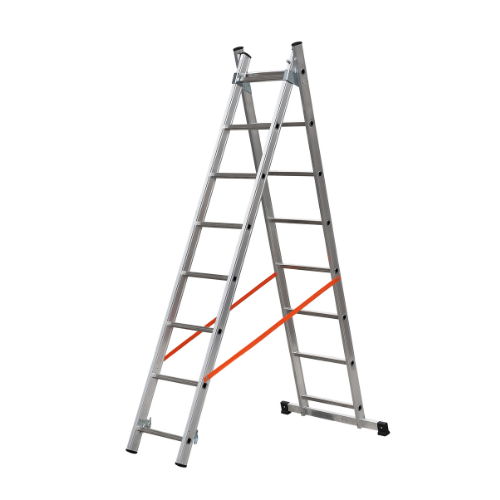 סולם דו צדדי שחיל מקצועי 2X9 שלבים תוצרת GIERRE SCALE  איטליה