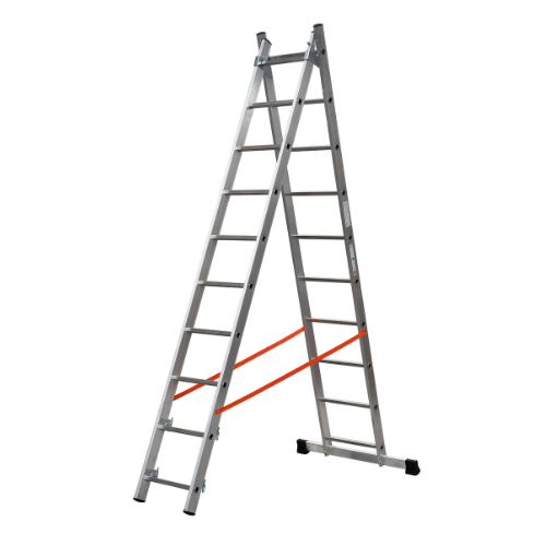 סולם דו צדדי שחיל מקצועי 2X10 שלבים תוצרת GIERRE SCALE  איטליה