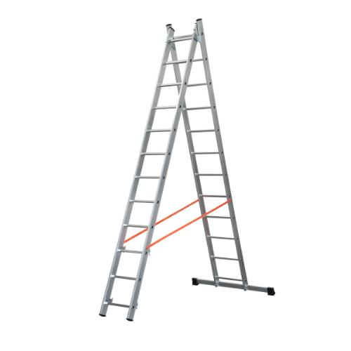 סולם דו צדדי שחיל מקצועי 2X12 שלבים תוצרת GIERRE SCALE  איטליה