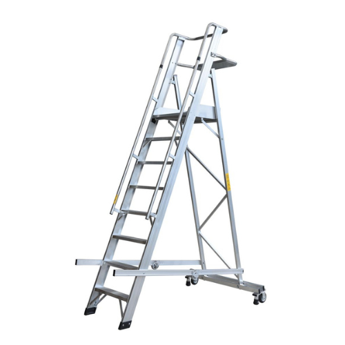 סולם פלטפורמה מתועש 8 שלבים תוצרת GIERRE SCALE  איטליה