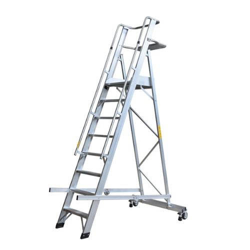 סולם פלטפורמה מתועש 12 שלבים תוצרת GIERRE SCALE  איטליה