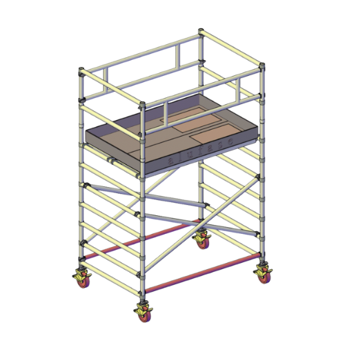 פיגום  אלומיניום הדור הבא גובה דריכה 2 מ – רוחב כפול