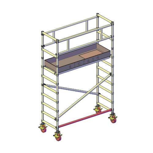 פיגום  אלומיניום הדור הבא גובה דריכה 2 מ – רוחב סטנדרטי